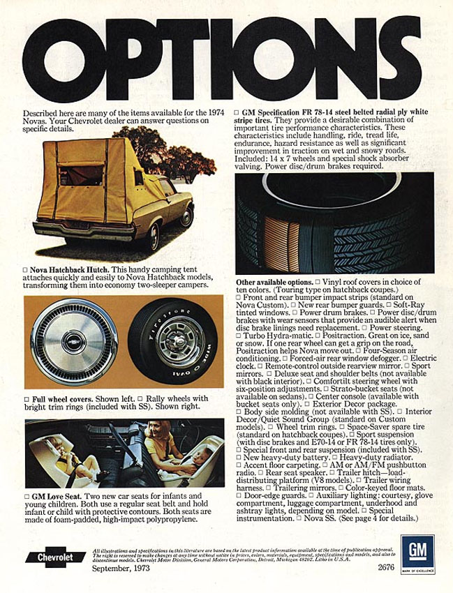 1974 Chevrolet Nova Brochure Page 3